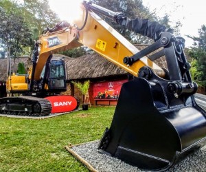 The SY210 excavator is an ideal machine for smaller clients needing flexibility and maximum efficiency in their equipment.jpg